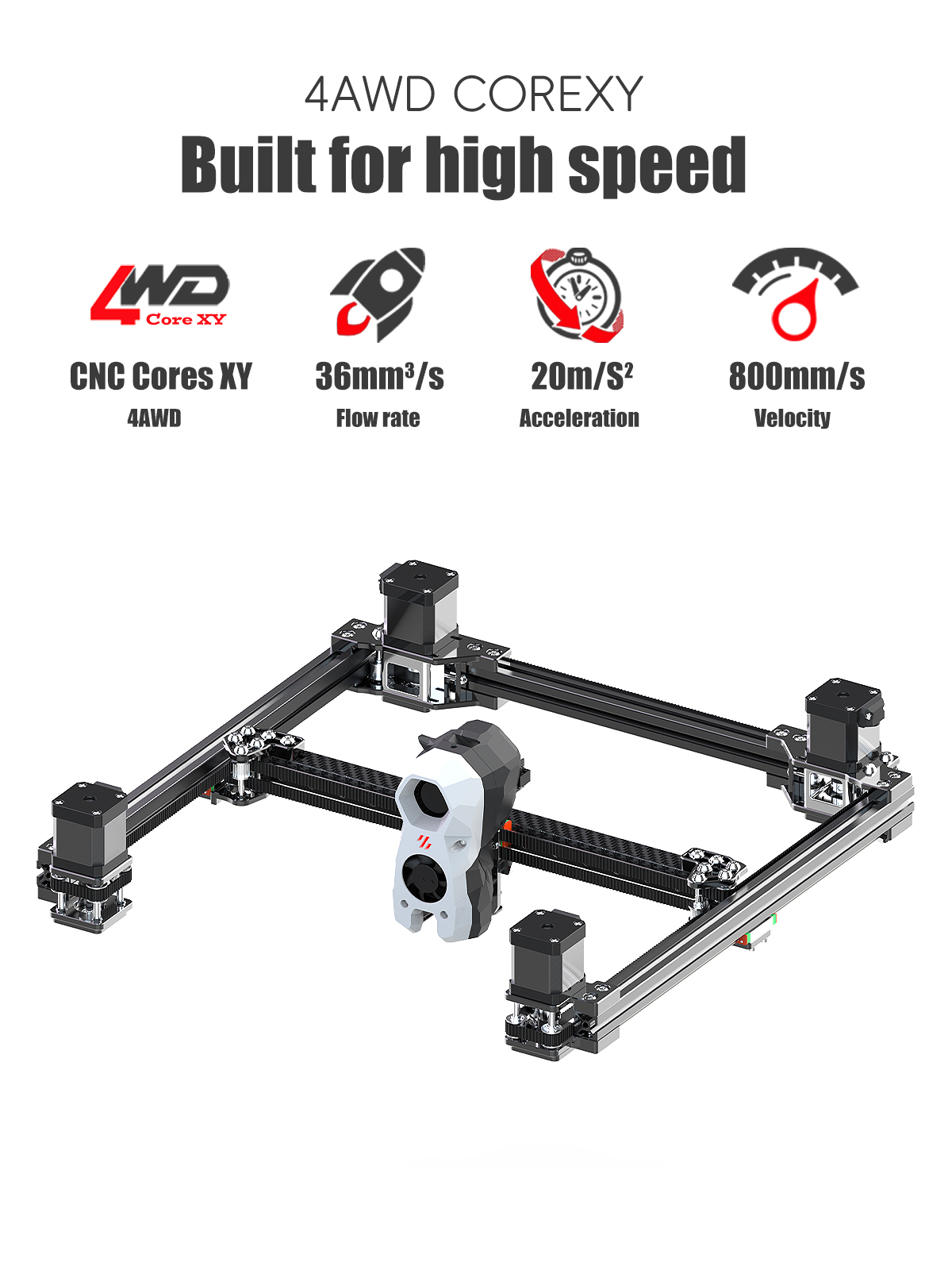 SIBOOR Voron Trident [June] 3D - đánh giá và giá Corexy 3D Printer Kit