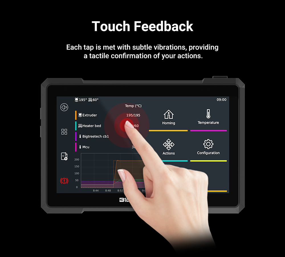 BIGTREETECH Pad 7 IPS Touch Sc - đánh giá và giá Klipper Pad 7 Inch
