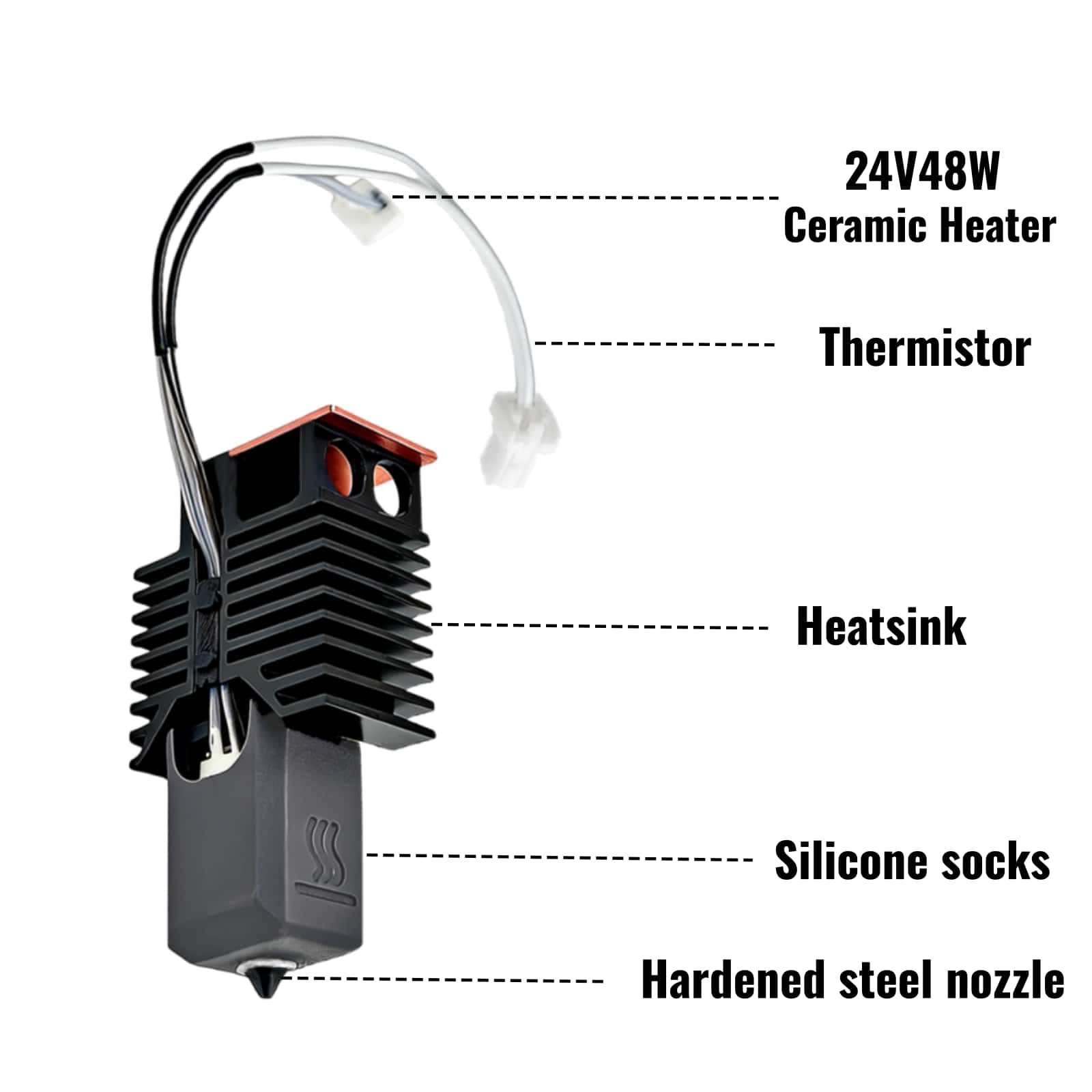 For Snapmaker U1 Hotend 24V 48 - đánh giá và giá High Flow Ceramic Hotend